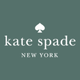 Kate Spade New York logo in white text with a spade symbol above, set against a muted green background.