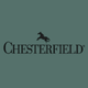 Chesterfield logo with a silhouette of a horse above the brand name, set against a muted green background.