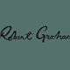 Black, cursive text spelling "Robert Graham" on a muted green background.